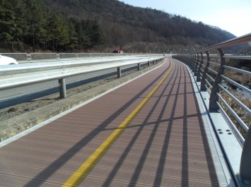 국도3호선 충주시 수안보 원통교 ~ 마당바위주유소 삼거리간 자전거도로 설치공사